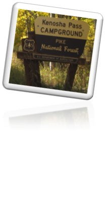 Kenosha Pass campground sign